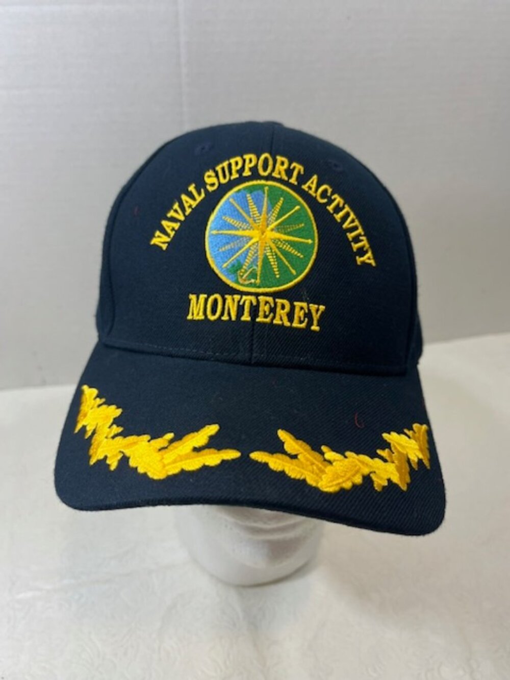 Naval Support Activity Monterey Embroidered Patch Leaf Baseball Velcro Hat